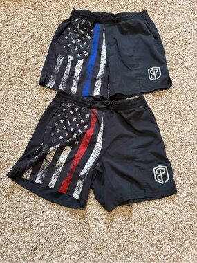 Born Primitive Training Shorts men’s size large set of 2